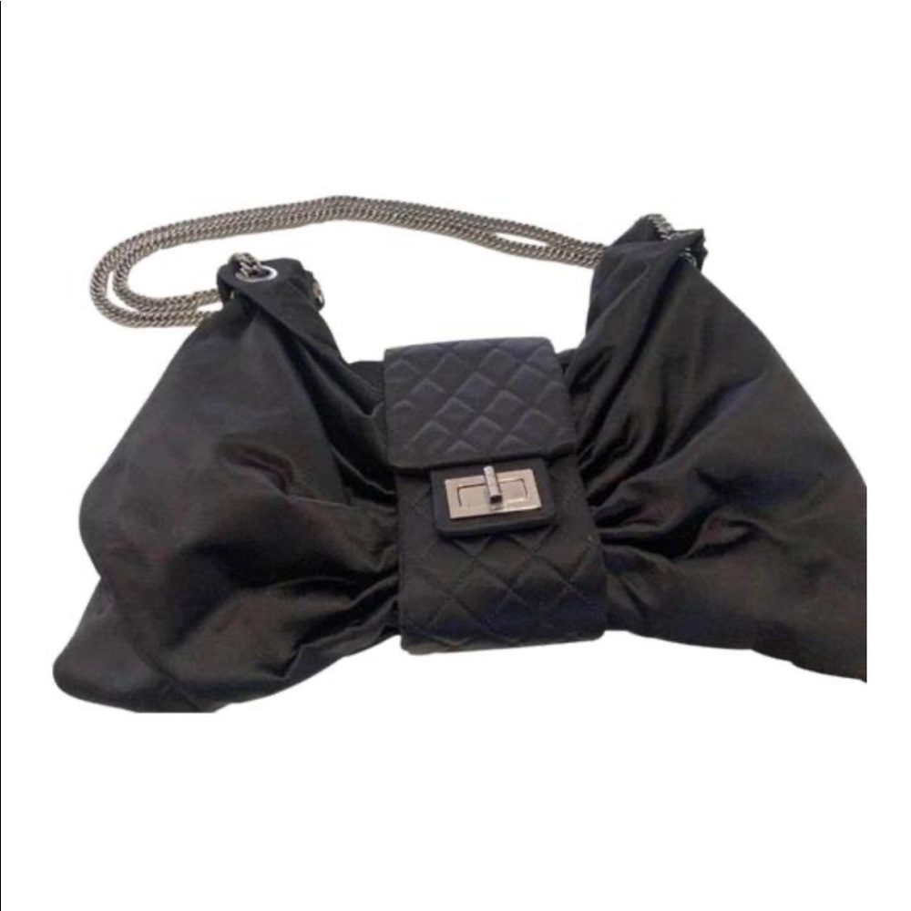 Chanel Satin Bow evening clutch